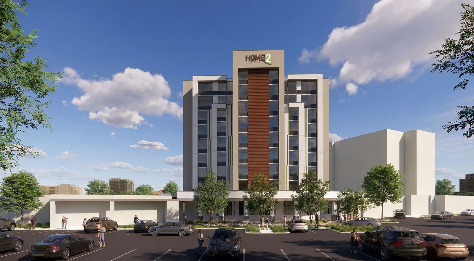 Architectural rendering of the new Home2 Suites St. Catharines project.